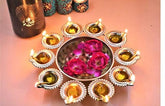 Traditional Diya Urli Bowl Tealight Holder, Festive Home Decor, Diwali Decoration, Wedding Gift, Tea Party Decor, Diwali Gift, Wedding Decor